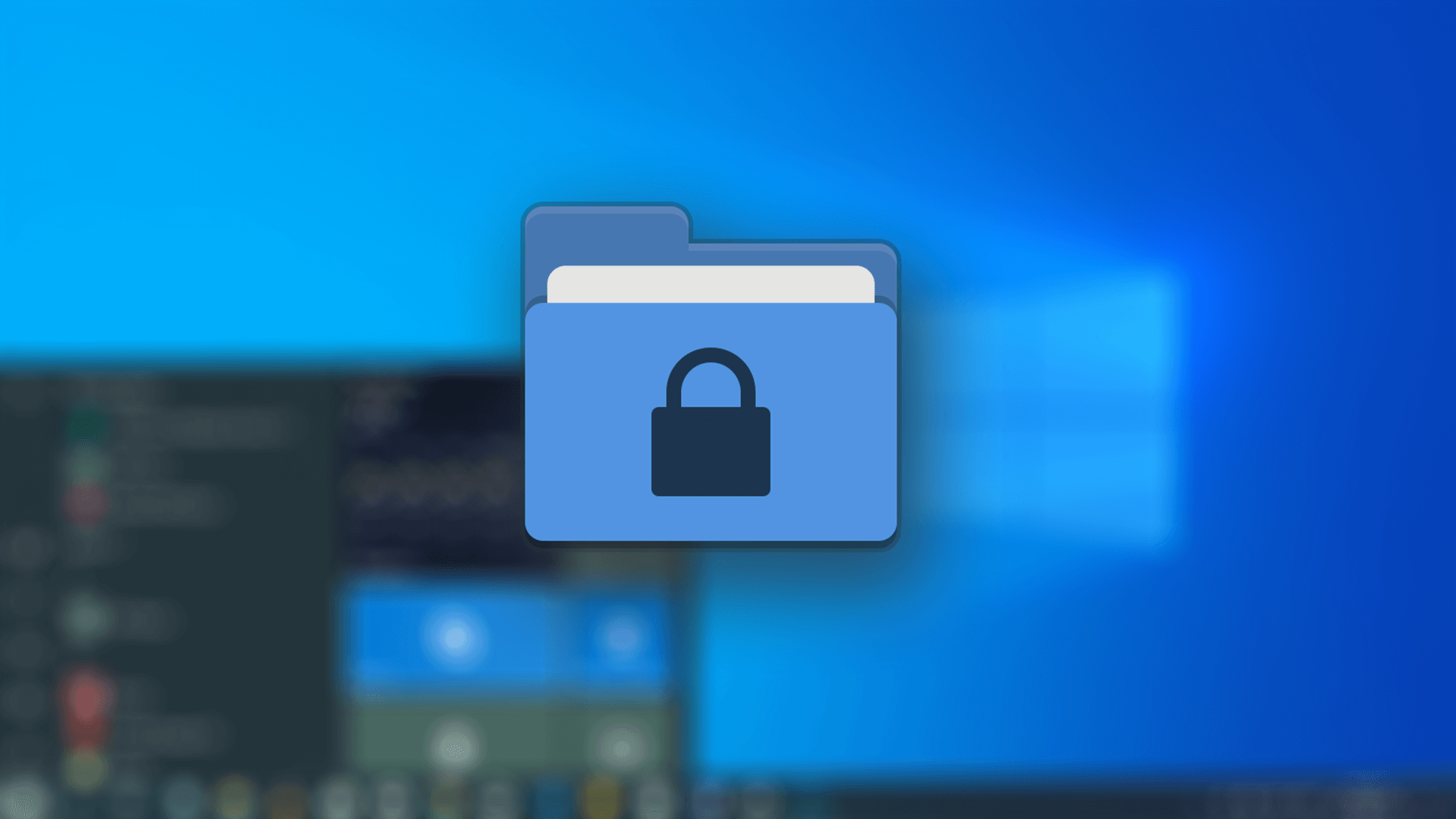 password protecting a folder in windows 10