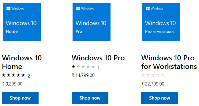 windows 9 price in india